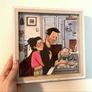 Framed Amanda Oleander Print